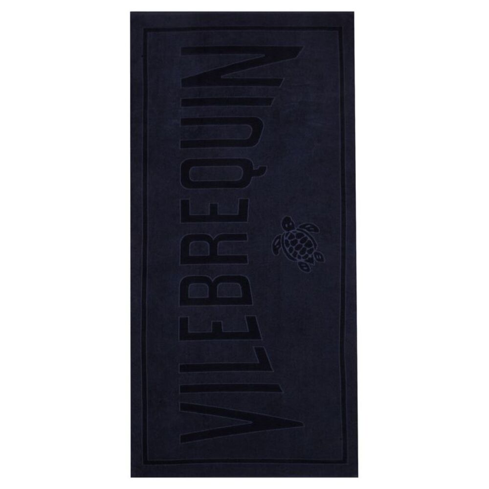 Vilebrequin Unisex Organic Cotton Terry Beach Towel With Jacquard Logo